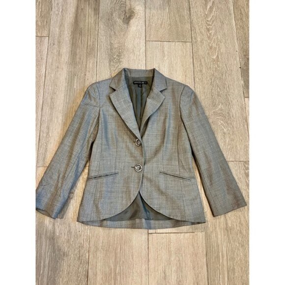 LAFAYETTE 148 women's grey wool suit blazer size 4 - Picture 6 of 11